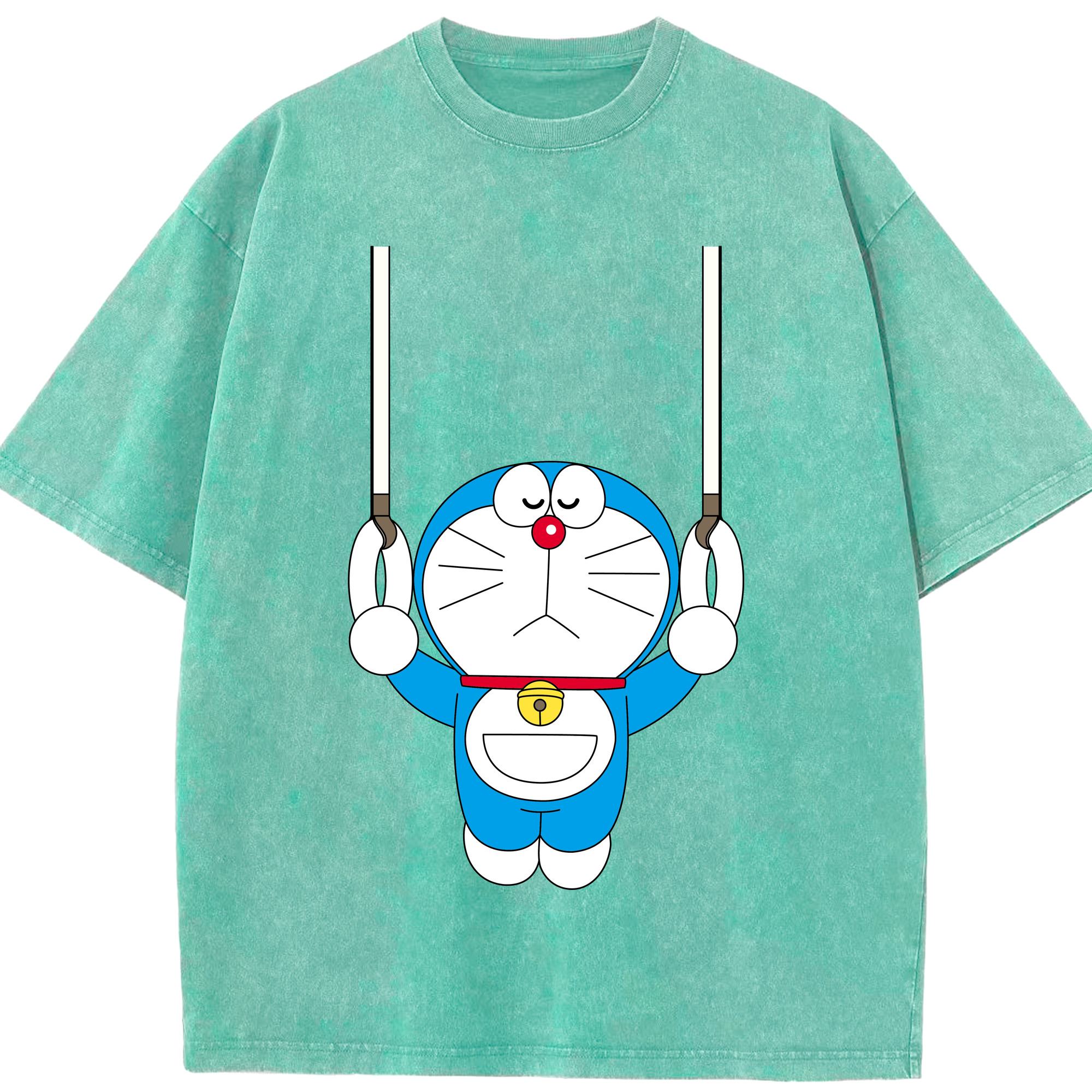 （画像用） ドラえもん Doraemon 綿100% ヴィンテージ風 半袖Tシャツ（フロントプリント）